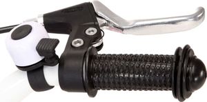 vidaXL Rower dla dzieci z bagażnikiem 12 cali biało-różowy 6