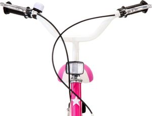 vidaXL Rower dla dzieci 12 cali czarno-różowy 5