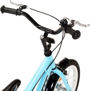 vidaXL Rower dla dzieci czarno-niebieski 14 cali 4