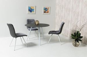 Signal Valgomojo stalas Signal Meble Evita, pilkas/baltas 2