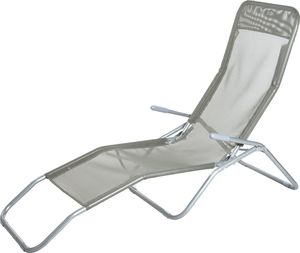 4Living Składane leżaki Siesta, szare 1