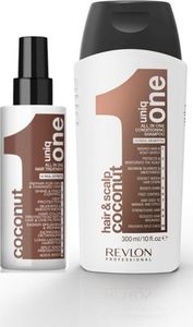 Revlon Plaukų priežiūros rinkinys Revlon Professional Uniq One Coconut: kaukė 150 ml + šampūnas 300 ml 1