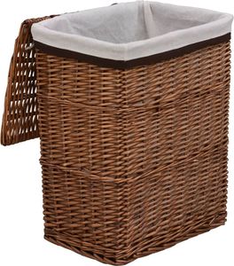 Kosz na pranie vidaXL brązowy (286979) 6