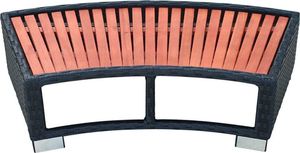 vidaXL Stopień do spa 92 x 45 x 25 cm, polirattanowy, czarny 3