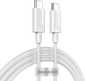 Kabel USB Baseus USB-C - USB-C 1 m Biały (baseus_20200525163705) 1
