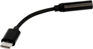 Adapter AV Kabel do słuchawek Audio Jack USB-C 3.5mm Czarny 1