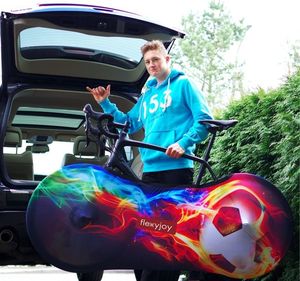 FlexyJoy Elastyczny, uniwersalny pokrowiec rowerowy z systemem łatwego zakładania i etui transportowym (FJB690) 2