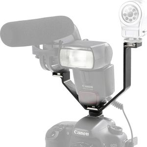 Micnova Uchwyt / Szyna / Adapter do Filmowania / do Aparatu Kamery - 3x Gorąca Stopka + Gwint 1/4'' 4