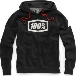 100% Bluza męska Syndicate Hooded Zip Sweatshirt Black Heather White r. XL 1