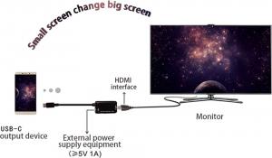 Adapter USB M555007 USB-C - HDMI Czarny  (F157-53321_20181029152927) 3