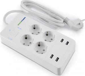 Listwa zasilająca GreenPower Electronics 4 gniazda 1.5 m biała (green_20200309114245) 2