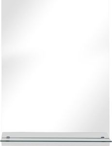 Lustro vidaXL Lustro ścienne z półką, 30x50 cm, hartowane szkło 3