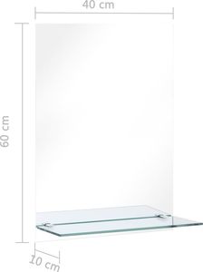 Lustro vidaXL srebrny (249438) 6