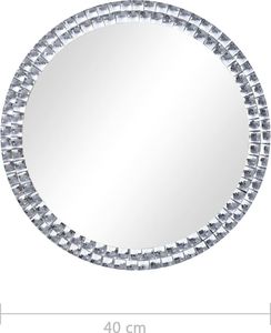 vidaXL Lustro ścienne, 40 cm, szkło hartowane 5