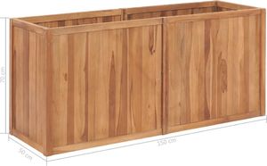 vidaXL Donica ogrodowa, 150x50x70 cm, lite drewno tekowe 6