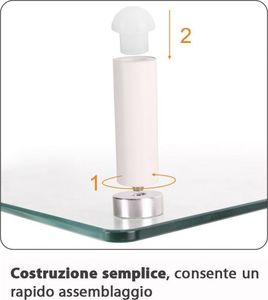 Techly Podstawka pod monitor Techly do 20kg narożna, szklana 5