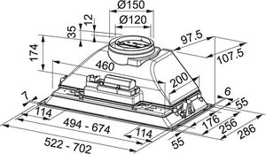 Okap Franke Box FBI 525 GR 2