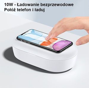 Usams Sterylizator UV-C do drobnych przedmiotów z ładowarką indukcyjną ZB138XDJ01 (US-ZB138) 9