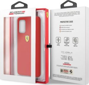 Ferrari Ferrari Hardcase FESSIHCS67RE S20+ G985 czerwony/red Silicone 7