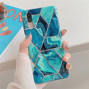 Tech-Protect Etui Tech-Protect Huawei P40 Lite Marble niebieski/blue 2