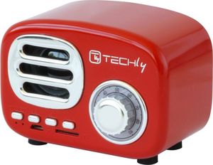 Głośnik Techly Retro czerwony 2