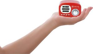 Głośnik Techly Retro czerwony 4