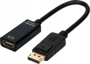 Adapter AV Pawonik DisplayPort - HDMI czarny (JL-D1003K) 1