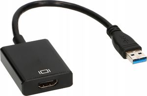 Adapter USB Pawonik USB - HDMI Czarny  (JL-U3002) 1
