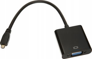 Adapter AV Pawonik HDMI Micro - D-Sub (VGA) + Jack 3.5mm czarny 1