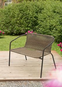 4Living Ławka zewnętrzna Venice, czarna 4