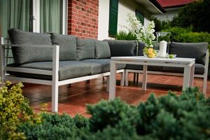 Bello Giardino Narożnik ogrodowy Alluminio Grande biały, 5 elementów (28603600) 3