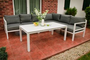 Bello Giardino Narożnik ogrodowy Alluminio Grande biały, 5 elementów (28603600) 6