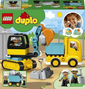 LEGO Duplo Ciężarówka i koparka gąsienicowa (10931) 8