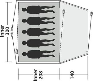 Namiot turystyczny Outwell Haze 5 4