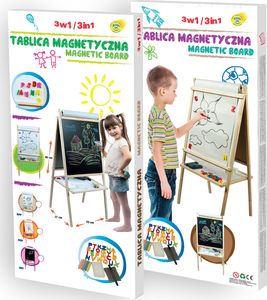 3toysm Dvipusė magnetinė piešimo lenta su popieriaus ritiniu 3toysm, MPF dėž. 4