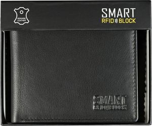 KORUMA Męski Antykradzieżowy Portfel RFID Chroni Karty Zbliżeniowe SM-901PBL Uniwersalny 1