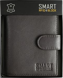 KORUMA Portfel męski skórzany z ochroną RFID BLOCK SM-906GBR Uniwersalny 1