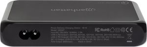 Manhattan Stacja Zasilająca 1x USB-C PD 60W, 1x USB-C PD 30W, 2x USB-A 5
