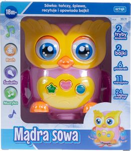 Artyk Mądra sowa różowa 1