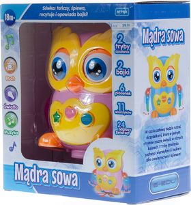 Artyk Mądra sowa różowa 2