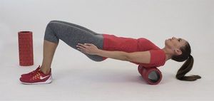 Christopeit Wałek do masażu czerwony 2