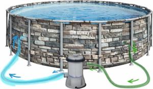 Bestway Basen stelażowy Power Steel 549cm 11w1 (56886) 4