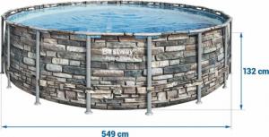 Bestway Basen stelażowy Power Steel 549cm 11w1 (56886) 5