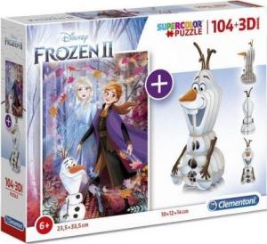 Clementoni Puzzle 104 3D model Frozen 2 1