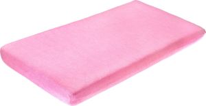 Paklodė su guma frotte, rožinė, 120x60, Sensillo, 2145 1