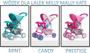 Milly Mally Wózek dla lalek Kate Prestige Mint 4