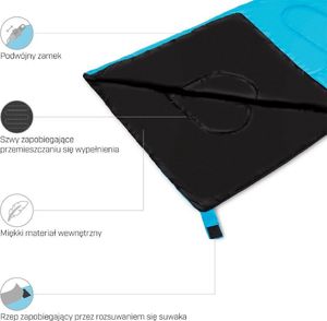 Nils Extreme Śpiwór 190 niebieski (NC2002) 11