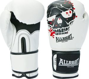 Allright Rękawice bokserskie SKULL 12oz białe uniwersalny 1