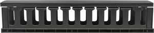 Techly Organizer kabli 2U do szaf rack 19 z pokrywą, czarny 3