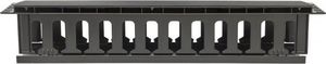 Techly Organizer kabli 2U do szaf rack 19 z pokrywą, czarny 4